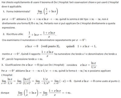 Es 461 Limite con De L'Hospital 