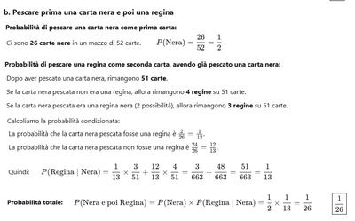 Regina e carta nera  soluzione b