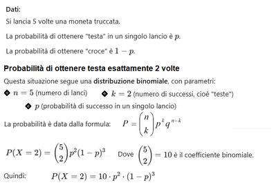 Calcolo probabilità massima con moneta truccata 1