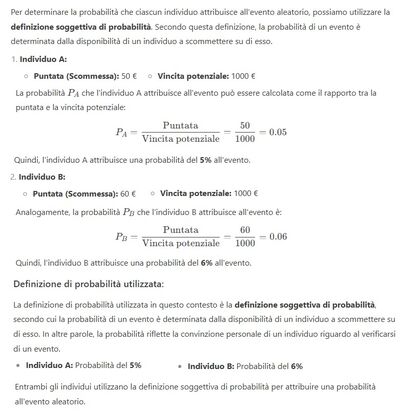 Probabilità soggettiva