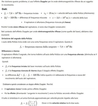 Velocità rapinatore effetto Doppler 1   