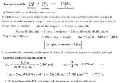 Reazione Alluminio Ossigeno 1 