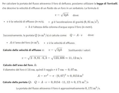 Deflusso da invaso