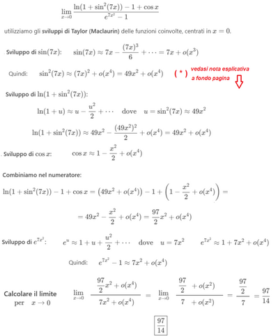 Calcolo limite con sviluppi di Taylor 1 
