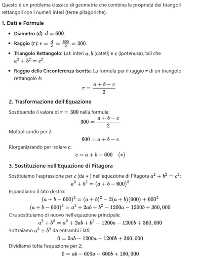 Traingoli rettangoli con lati interi 1