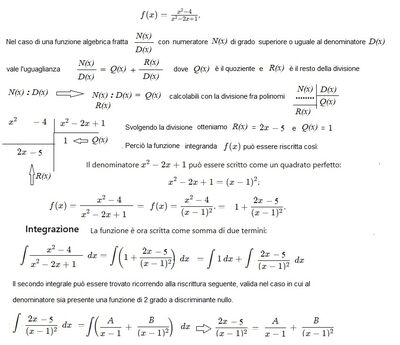 F(x) passante per 2 e1 A