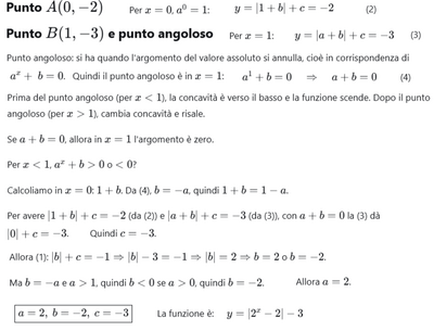 Determinazione parametri funzione esponenziale asintoto 2
