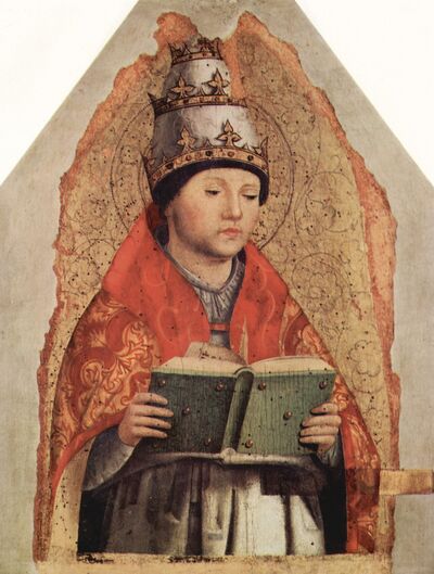 Antonello da Messina Papa Gregorio Magno 010