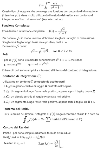 1316 Calcolo integrale in campo complesso 1 