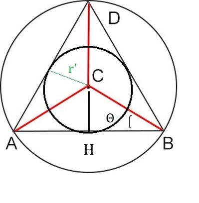 triangolo equilatero inscritto circonferenza