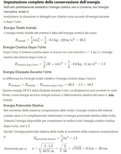 Urto molla compressione sasso 2a