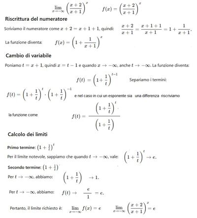 limite esponenziale