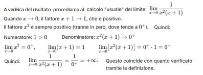 Verifica limite infinito con definizione 2 