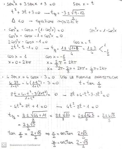 equazioni trigonometriche