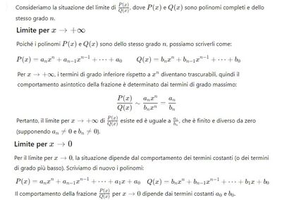 P(x) fratto Q(x) 1