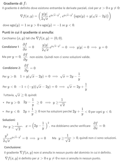 Derivate parziali e gradiente 2