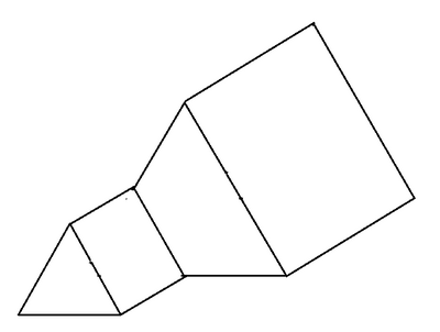prisma triangolare regolare sovrammesso