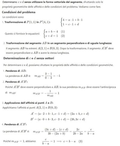 Determinazione affinità senza vettori 1