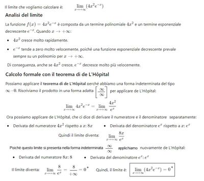 Limite 0 x infinito