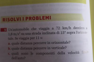problema di fisica