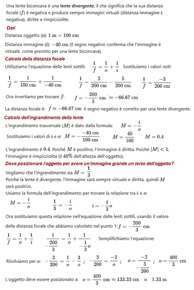 Ingrandimento oggetto fatto da una lente