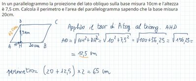 Parallelogramma   Teorema di Pitagoria