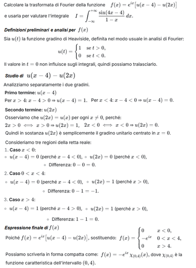 504 a   Fourier Transform and Integral Evaluation