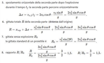 Problema gittata proiettile 2 
