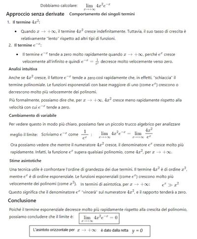 Calcolo limite senza uso derivate