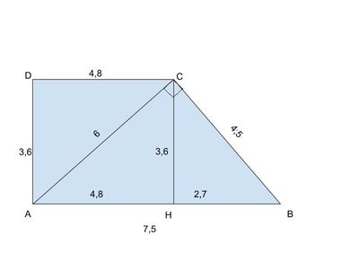 trapezio rettangolo teoremi di Euclide