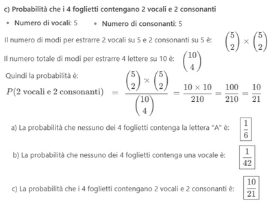 MATEMATICA probabilità 2