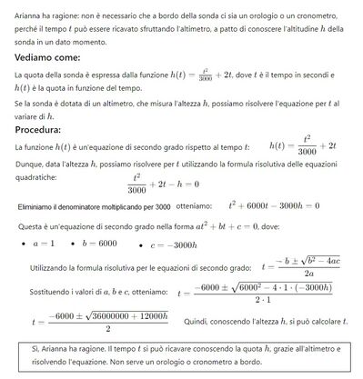 Altimetro e tempo