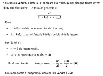 Anagrammi di Sandra
