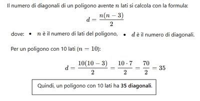 diagonali poligono