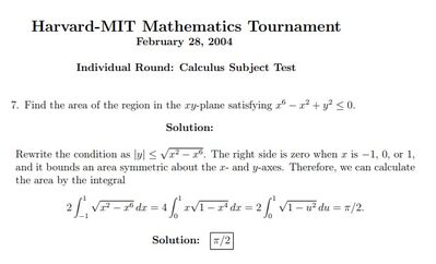 Harvard MIT, Mathematics Tournament 2004