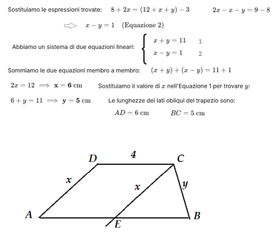 Risoluzione problema trapezio lati obliqui 2