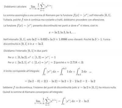 Calcolo limite con parte intera inferiore ]