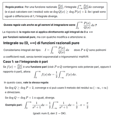 409 e1 Errore nel calcolo integrale con residui ]