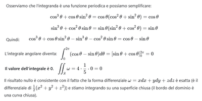 Calcolo integrale su superficie chiusa 3 