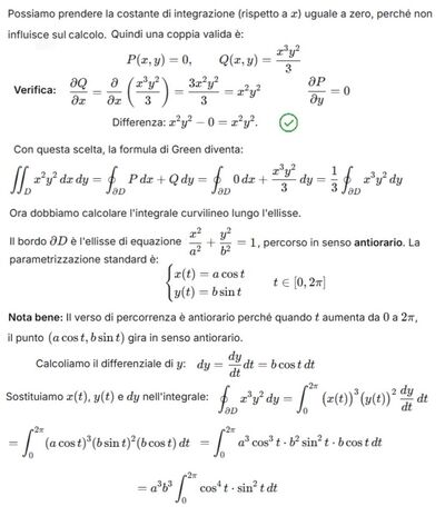 Formula di Green per integrale 2