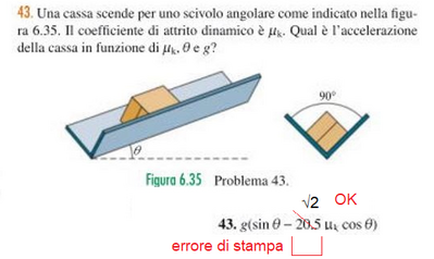 Es 43 cap 6 Fondamenti di fisica a 1