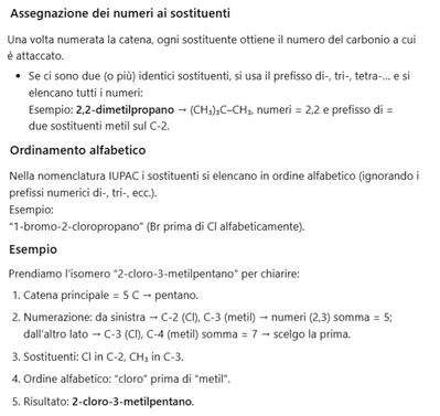 Esercizio 8 formule di struttura e nomenclatura IUPAC 2b