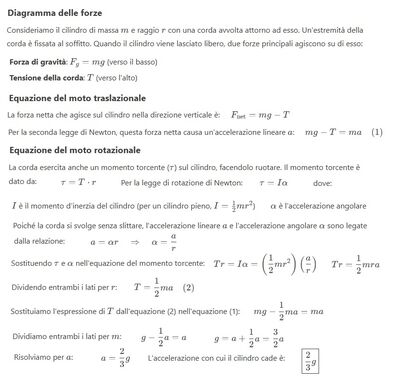 Accelerazione cilindro