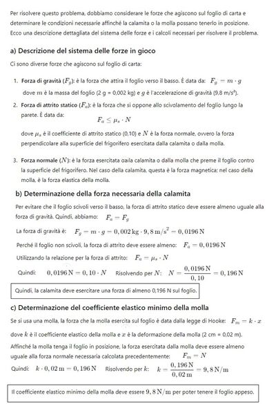 calamita e foglio