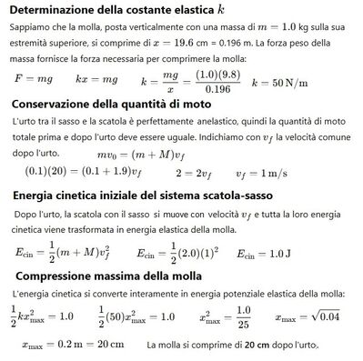 Urto molla compressione sasso 1