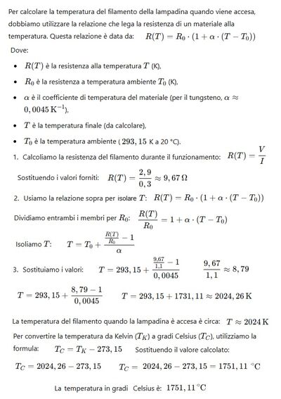 Temperatura filamento