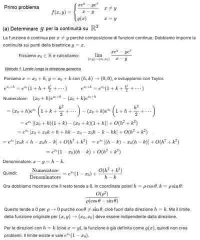 Pr 1a Funzioni in più variabili continuità e differenziabilità