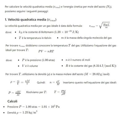 Velocità quadratica media 1