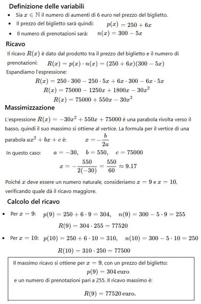 prezzo aereo