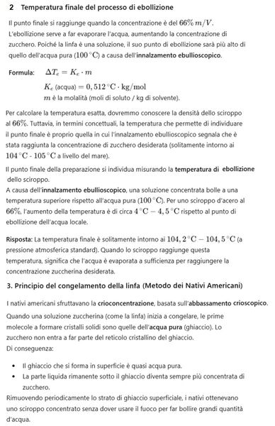 Sciroppo d'acero soluzione 2
